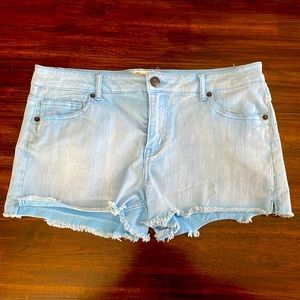 Stretchy Blue Jean Shorts